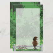 Appaloosa Gepiliseerd Pony Briefpapier (Voorkant / Achterkant)