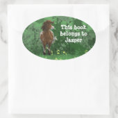 Appaloosa Gepiliseerd Pony Ovale Sticker (Tas)