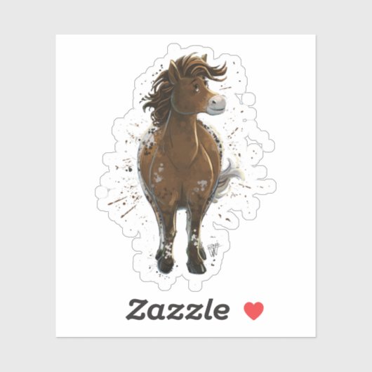Appaloosa Gepiliseerd Pony Sticker (Vel)