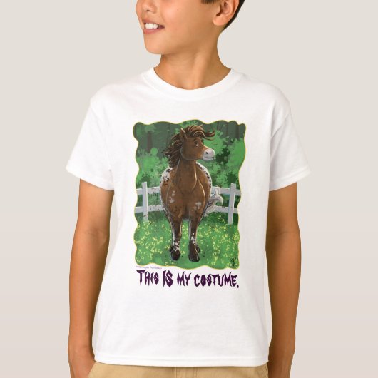 Appaloosa Gepiliseerd Pony T-shirt (Voorkant)