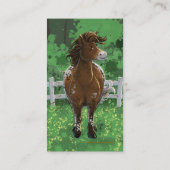Appaloosa Gepiliseerd Pony Visitekaartje (Achterkant)