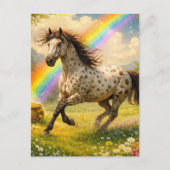 Appaloosa Horse and a pot of Gold Briefkaart (Voorkant)