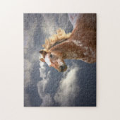 Appaloosa Horse and Clouds Legpuzzel (Verticaal)