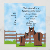 Appaloosa Horse Baby shower Uitnodiging (Voorkant / Achterkant)