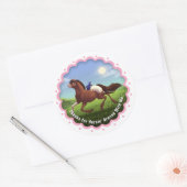 Appaloosa Horse Birthday Party Favor Thank You Ronde Sticker (Envelop)