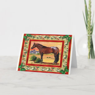 Appaloosa Horse Blank Christmas Kaart