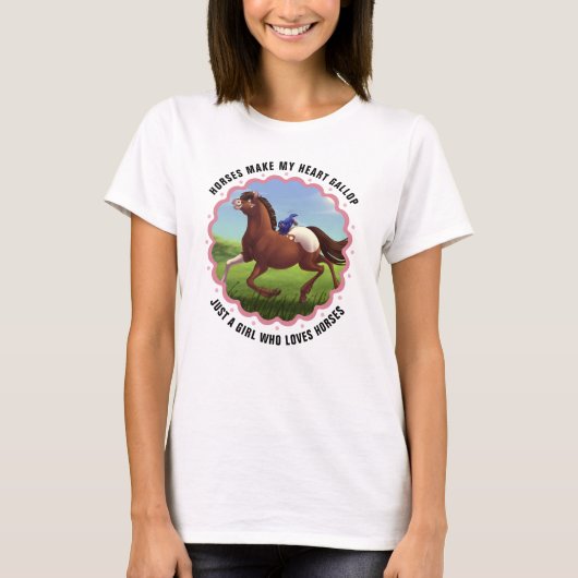Appaloosa Horse Bluebird  T-shirt (Voorkant)
