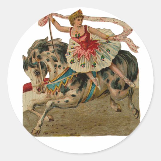 Appaloosa Horse Circus Ballerina Stickers (Voorkant)