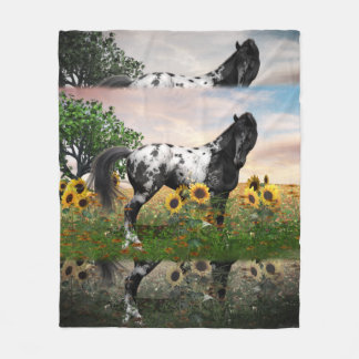 Appaloosa Horse Fleece Blanket Deken