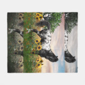 Appaloosa Horse Fleece Blanket Deken (Voorkant (Horizontaal))