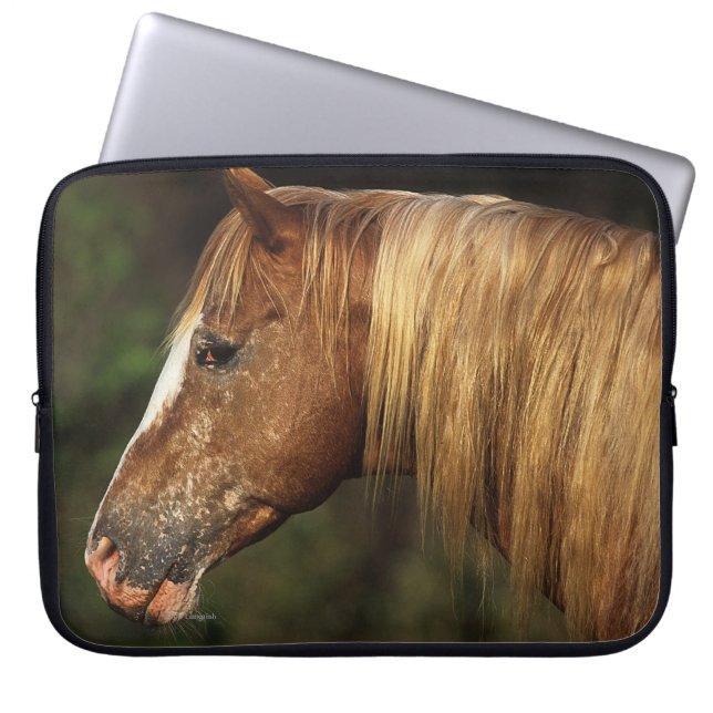 Appaloosa Horse Headshot 1 Laptop Sleeve (Voorkant)