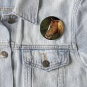 Appaloosa Horse Headshot 1 Ronde Button 5,7 Cm (In situ)