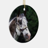 Appaloosa Horse Headshot 2 Keramisch Ornament (Rechts)