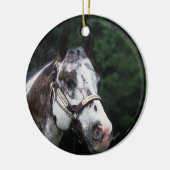 Appaloosa Horse Headshot 2 Keramisch Ornament (Links)