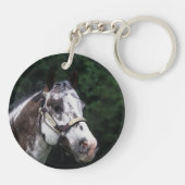 Appaloosa Horse Headshot 2 Sleutelhanger (Achterkant)