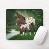 Appaloosa Horse Mare en Foal Muismat (Met muis)