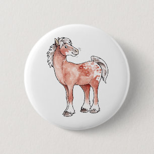 Appaloosa Horse Ronde Button 5,7 Cm
