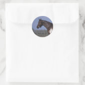 Appaloosa Horse Standing Ronde Sticker (Tas)