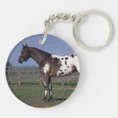 Appaloosa Horse Standing Sleutelhanger (Achterkant)