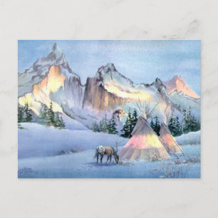 APPALOOSA HORSE TIPI CAMP beroemd gemaakt door SHA Briefkaart