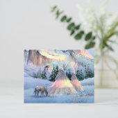 APPALOOSA HORSE TIPI CAMP by SHARON SHARPE Briefkaart (Staand voorkant)