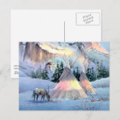 APPALOOSA HORSE TIPI CAMP by SHARON SHARPE Briefkaart (Voorkant / Achterkant)