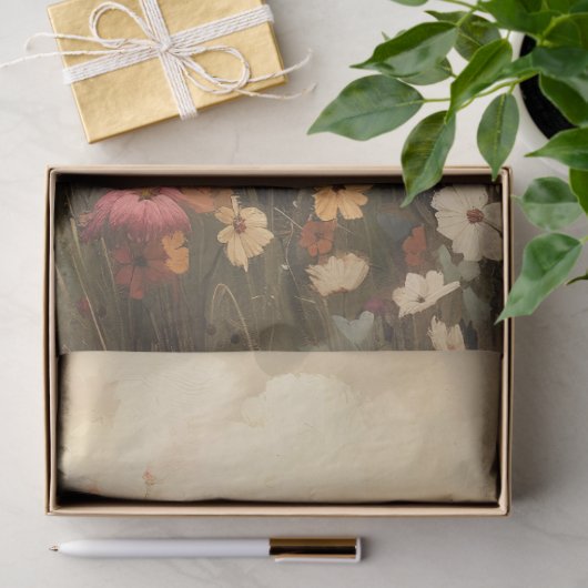 Appaloosa Horse Wildflower Field Decoupage Tissuepapier (Geschenk)