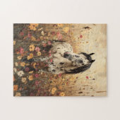 Appaloosa Horse Wildflower Field Legpuzzel (Horizontaal)
