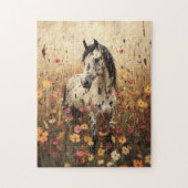 Appaloosa Horse Wildflower Field Legpuzzel (Verticaal)