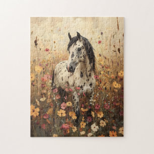 Appaloosa Horse Wildflower Field Legpuzzel