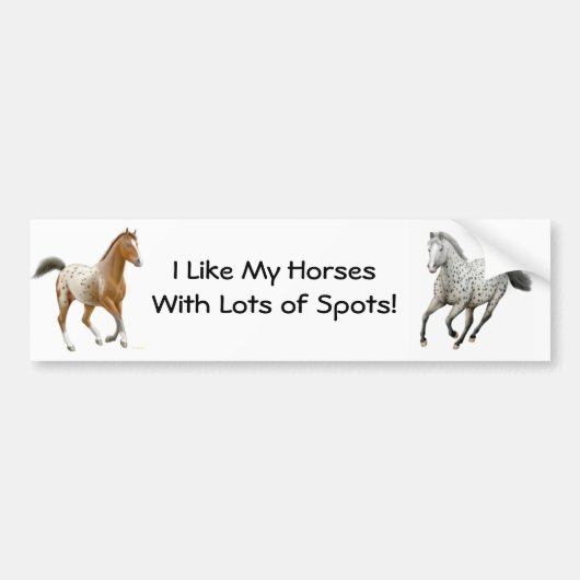 Appaloosa Horses Bumpersticker (Voorkant)