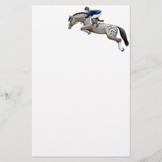 Appaloosa Hunter Jumper Horse Stationery Briefpapier (Voorkant)
