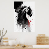 Appaloosa Ink Portret Poster (Keuken)
