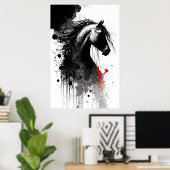 Appaloosa Ink Portret Poster (Thuiskantoor)