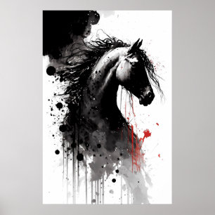 Appaloosa Ink Portret Poster