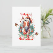 Appaloosa Kerst Feestdagenkaart (Staand voorkant)