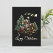 Appaloosa Kerst Feestdagenkaart (Staand voorkant)