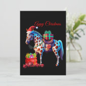 Appaloosa Kerst Feestdagenkaart (Staand voorkant)
