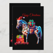 Appaloosa Kerst Feestdagenkaart (Voorkant / Achterkant)
