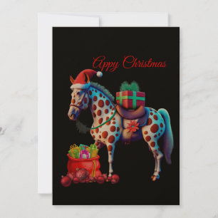 Appaloosa Kerst Feestdagenkaart