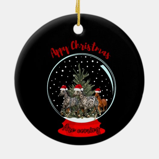 Appaloosa Kerst Keramisch Ornament (Achterkant)