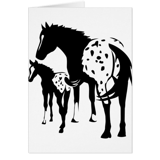 Appaloosa Mare en Foal (Voorkant)