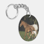 Appaloosa-mare en -slachtafvallen sleutelhanger (Voorkant Links)