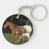 Appaloosa-mare en -slachtafvallen sleutelhanger (Achterkant)