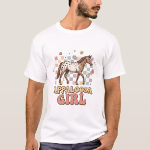 Appaloosa Meisje Vintage Paard Western T-Shirt Ont