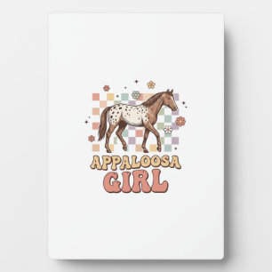 Appaloosa Meisje Vintage Paard Western T-Shirt Ont Fotoplaat