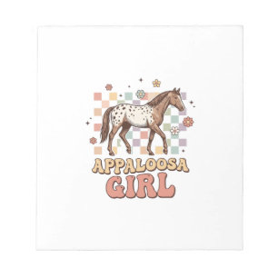 Appaloosa Meisje Vintage Paard Western T-Shirt Ont Notitieblok
