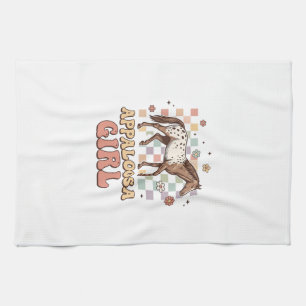 Appaloosa Meisje Vintage Paard Western T-Shirt Ont Theedoek