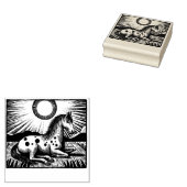 Appaloosa Paard Art Paarden Rubberstempel (Gestempeld)