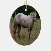 Appaloosa Paard in de gras Keramisch Ornament (Rechts)